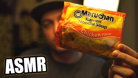 Chicken Ramen Noodle Soup | ASMR (Whispering/Tingles)