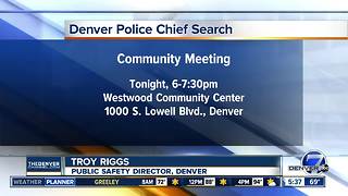 Denver Police chief search community meeting