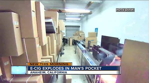 California man's E-cig explodes in his pants while at work