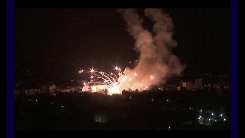 Israel-Hamas war: Footage of HAMAS’ missile attack on central Israel overnight