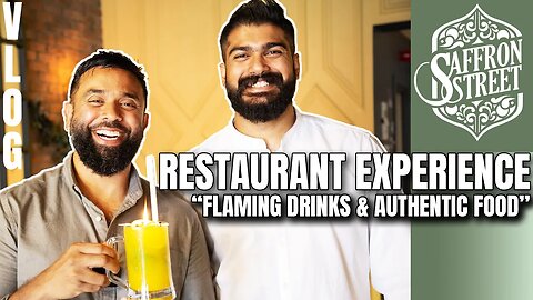FLAMING DRINKS 🔥 & AUTHENTIC Indo-Chinese FOOD 🇮🇳🇨🇳🇬🇧 at Saffron Street | Restaurant Vlog