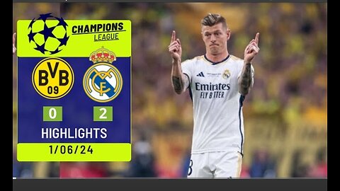 Real Madrid vs Borussia Dortmund 2-0 - Match Highlights - UCL FINAL 2024