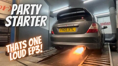 Solid Fab LOUD Exhaust Ep3 Honda Civic TypeR Tuned! Nearly 10K Subs!