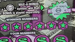 BIG WINNING SCRATCH OFF LOTTERY TICKETS Max A Million $20 Scratch Off