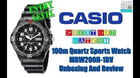 Amazon Favorite! | Casio 100m Quartz Sports Watch MRW200H-1BV Unbox & Review
