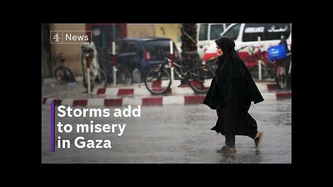 Torrential rain and flooding pile on misery in Gaza