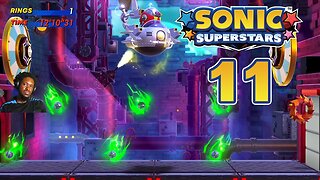 Sonic Superstars Playthrough Part 11 - Trip's Story - Pinball Carnival - Extremely Hard Difficulty