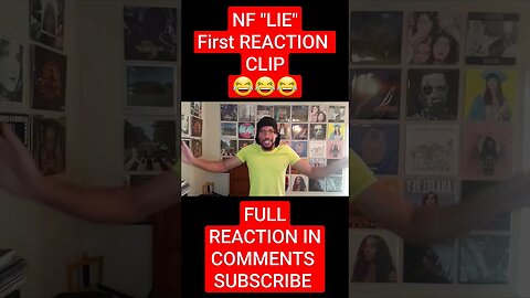 This is a Clip of my First Reaction to NF's "Lie" 😂😂😂 #NF #eminem #reaction