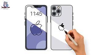 How to Draw Apple iPhone - Step by Step