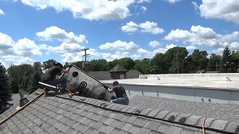 Removing Free Solar Heating Panels From Old House