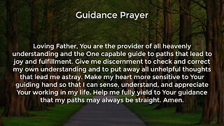 Guidance Prayer (Prayer for Wisdom and Direction)