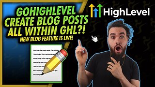GoHighLevel New Blog Post Feature 📝 How To Integrate Blogs In Your GoHighLevel Funnels GHL Tutorial