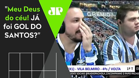 HILÁRIO! OLHA como narradores gremistas REAGIRAM ao gol do Santos com 11 SEGUNDOS!