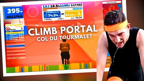 NEW Zwift Climb Portal: Col du Tourmalet Under 4 Mins!