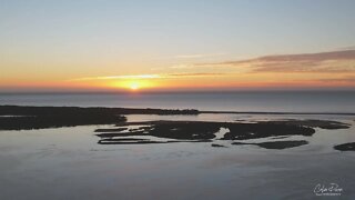 Sunrise 1 January 2022 Mallacoota by drone