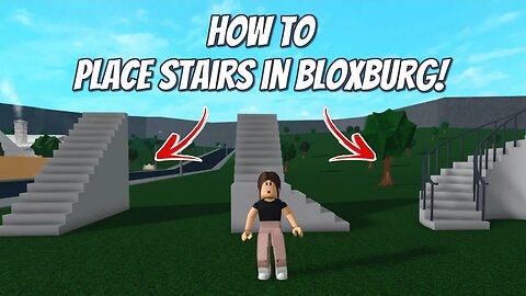 How to Place Stairs in Bloxburg EASY!