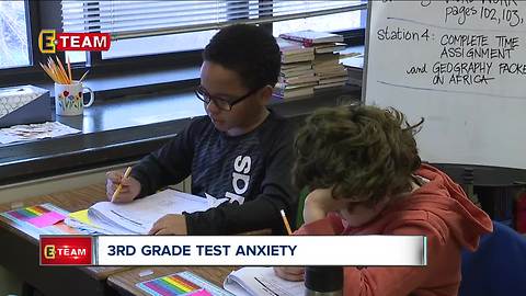 Third grade teacher helps students de-stress ahead of state testing