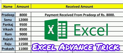 Excel Advance Trick #excel