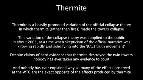 Thermite on 9/11: The ULTIMATE Debunk