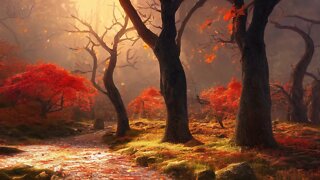 Relaxing Halloween Music - Spooky Redshade Forest ★713 | Dark, Autumn
