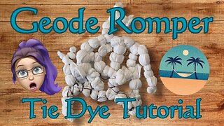 Tie-Dye Designs: Geode Jumpsuit Romper Ice Dye