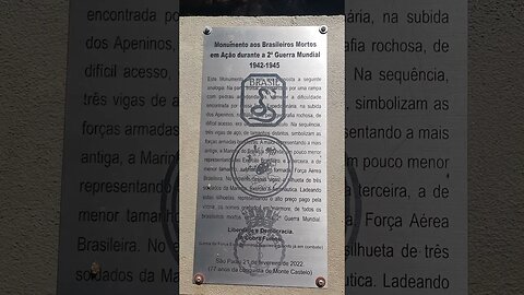 MONUMENTO AOS MORTOS DA SEGUNDA GUERRA MUNDIAL 1942 1945 REGIÃO DO IBIRAPUERA