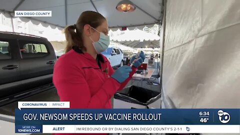 Gov. Newsom speeds up California's vaccine rollout