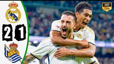 Real Madrid Vs Real Sociedad 2-1 Highlights & All Goals 2023 HD 🔥Valverde Goal, Joselu Goal