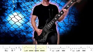 Pantera - 5 Minutes Alone - Bass Cover with Play Along Tabs