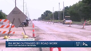 Broken Arrow mom outraged by road work