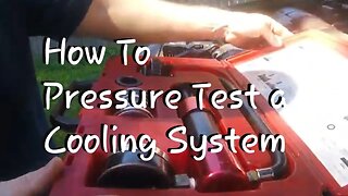 How to find a coolant leak using a radiator pressure tester