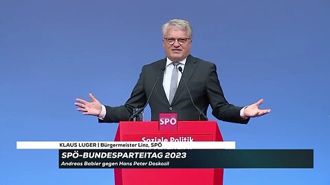 SPÖ-Parteitag: Rede Klaus Luger, Bürgermeister von Linz