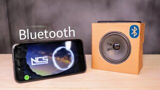 How to Make Bluetooth Speaker at Home using Cardboard box - Remote Controlled