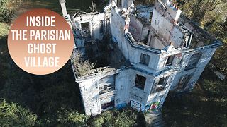 We took a drone through an abandoned French town