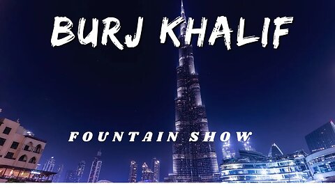 Dubai Burj Khalifa Fountain Show Amazing Fountain Show