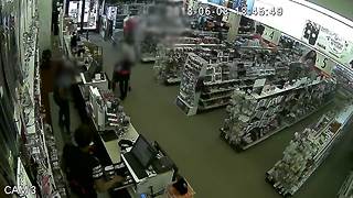 Lee Beauty Store Robbery BLURRED VIDEO