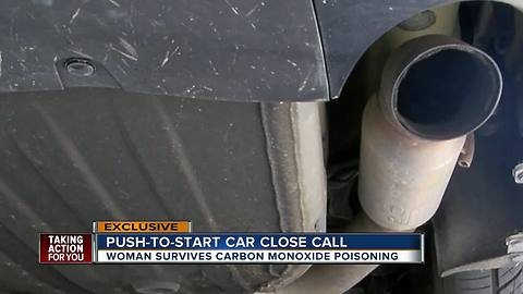 Woman has near death experience due to her keyless ignition car