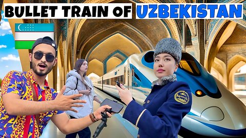 World's cheapest bullet train in Uzbekistan 🇺🇿😱300kmh