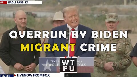 Trump: "The United States is being overrun by the Biden migrant crime"