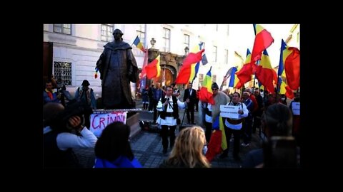 Protest față de amplasarea statuii lui Samuel von Brukenthal
