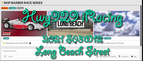 Hwy929 iRacing 2021S03W12 | Skip Barber | Long Beach Street