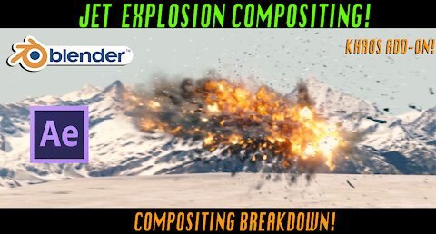 Blender 3d Jet Explosion: After Effects Compositing Breakdown Ft. KHAOS add-on