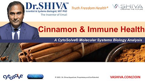 4 Ways How Cinnamon Affects the Immune System. A CytoSolve Systems Biology Analysis.