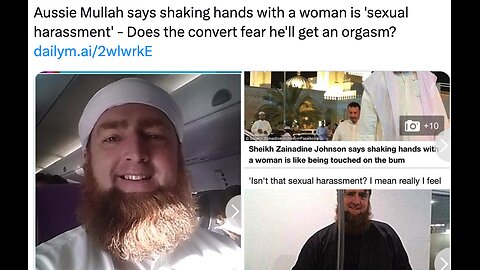 Mullah says shaking hands with a woman is 'sexual harassment'