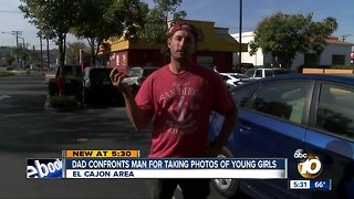 California dad confronts man for taking photos of young girls