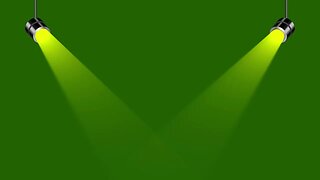 Yellow Stage Lights On And Off Green Screen Overlay Motion Graphics 4K Copyright Free