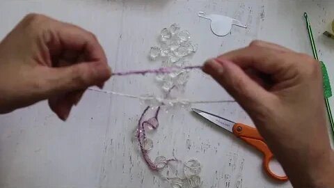 Crochet Beaded Necklace - Bracelet - easy beginner level
