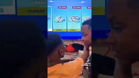 Kids Steals FunnyMike Card And Buys VBucks #funnymike