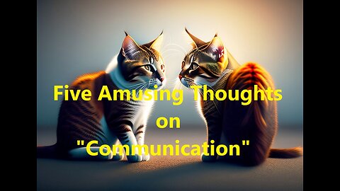 Five Amusing Thoughts on "Communication"