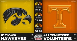 #NCAA24 Cheez-it Citrus Bowl: (17) Iowa Hawkeyes vs (21)Tennessee Volunteers